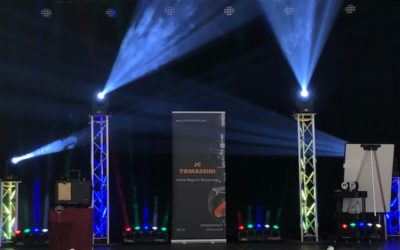 Un magicien en Ardèche. Spectacle pour la mairie de Satillieu.