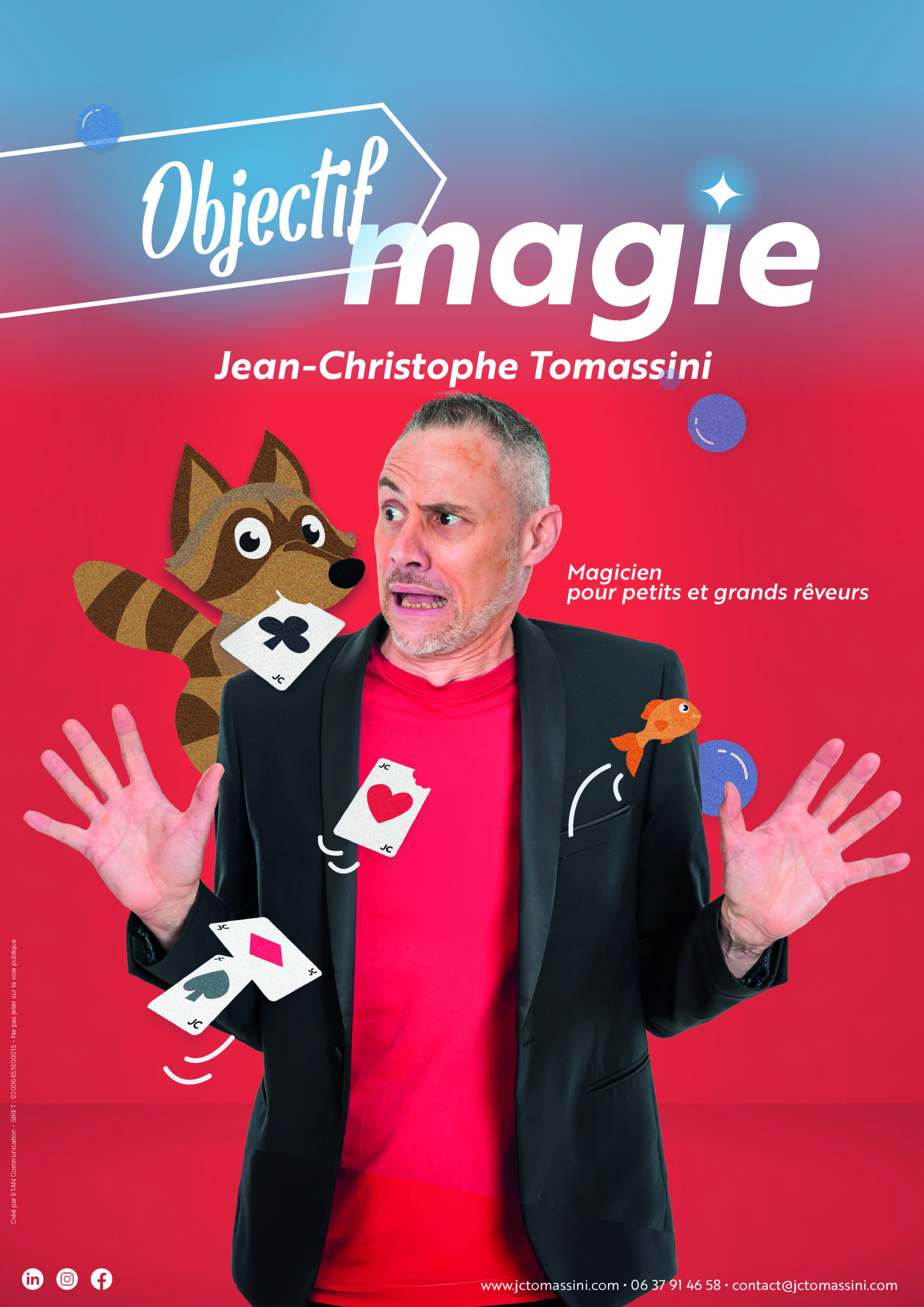 Spectacle magie enfant - Objectif magie - JC Tomassini