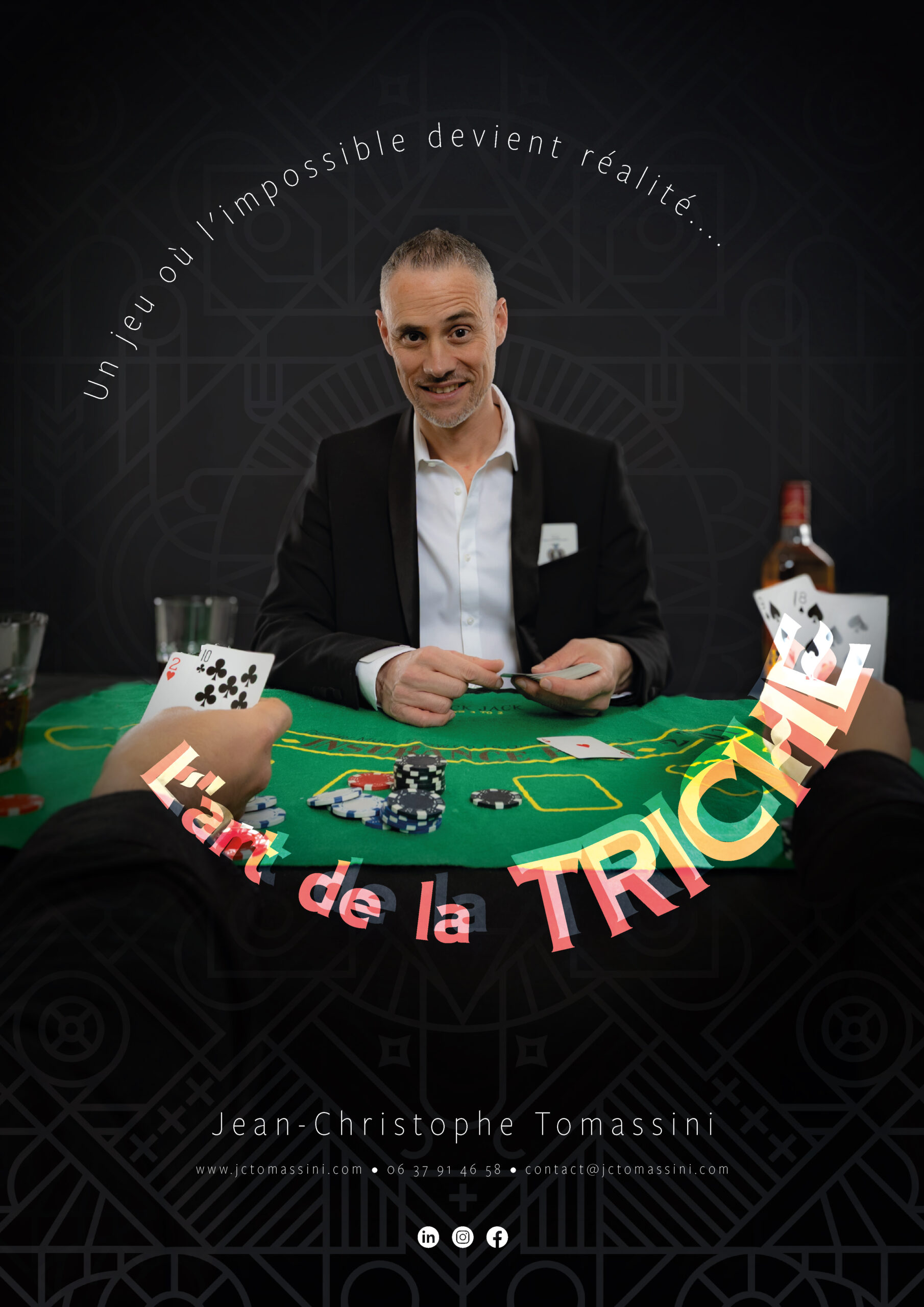 Triche aux cartes - JC Tomassini magicien. close-up